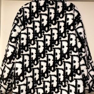 Dior Black & White Monogram Teddy Puffer Jacket